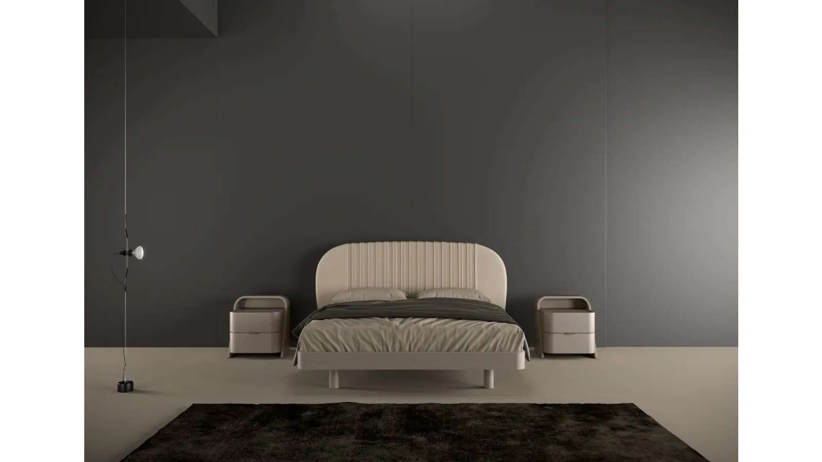 Letto in pelle Hermes di Fazzini