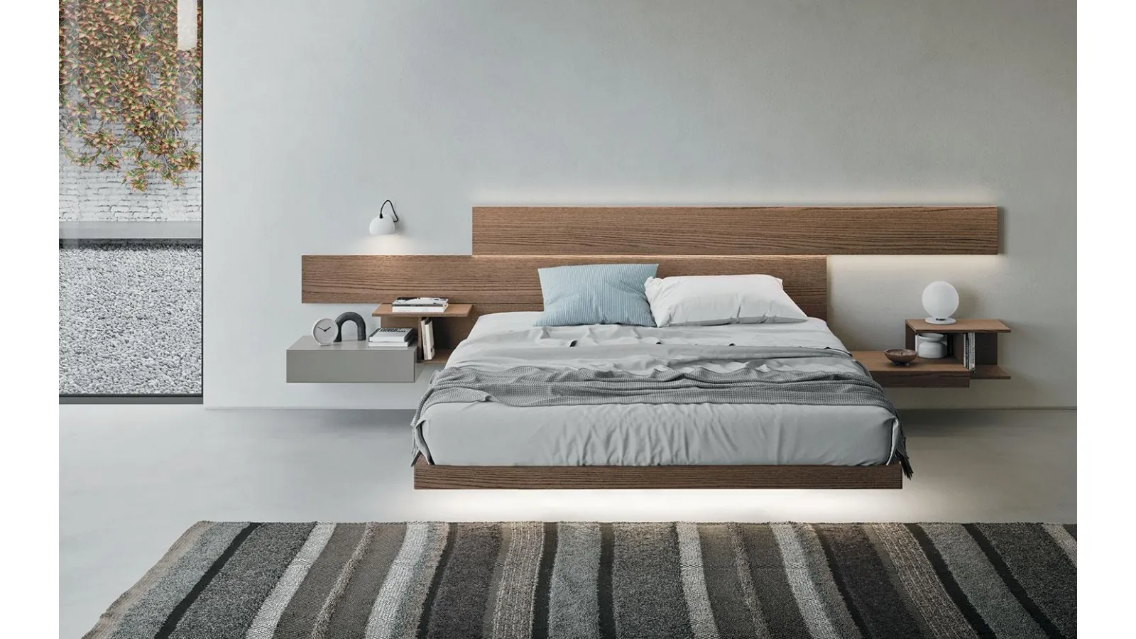 Letto di design Wall System Dreaming 03 di Mobilgam