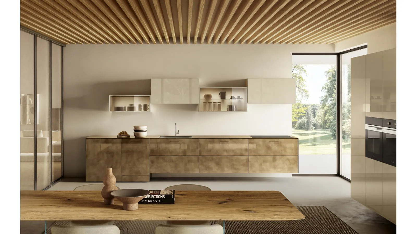 Cucina Design ad angolo 36e8 Project 2819 di Lago